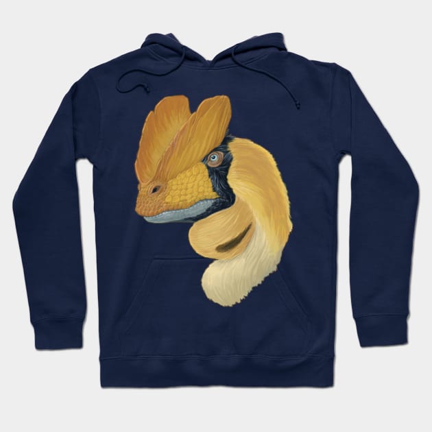 Two-Crested Lizard Hoodie by CoffeeBlack